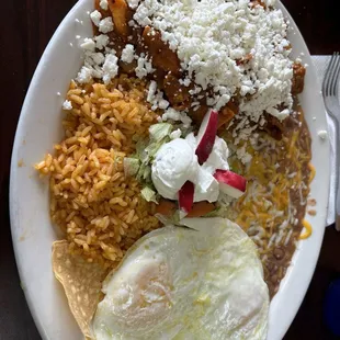 Chilequiles extra spicy