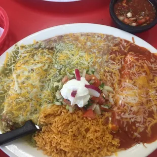 Cheese Enchilada Plate