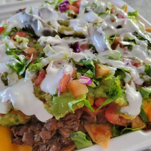 Carne asada nachos