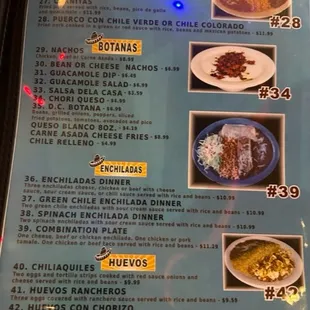 ramen and noodles, menu