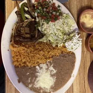 Fajita lunch plate