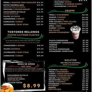 Don Criollo Bakery &amp; Restaurant * Menu Page 2 of 3
