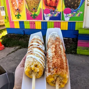 Roasted Corn .....Cajun Corn and Elote Loco