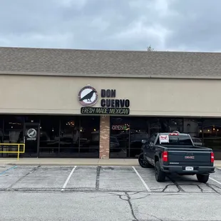 the front of a restaurant