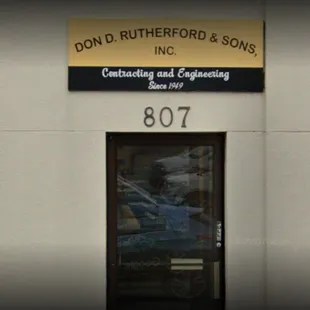 the entrance to the building