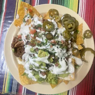 Birria nachos