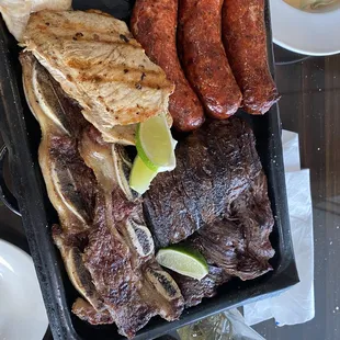 Parrilla for 2. This was cooked with love. We asked for the meats to be cooked, medium.