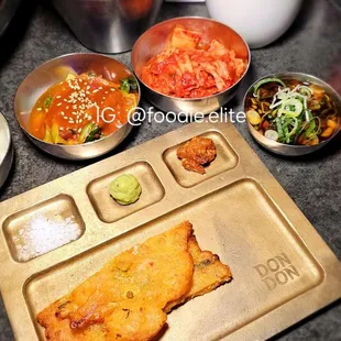 Scallion Pancake and side dishes