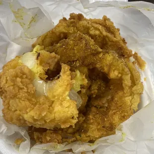 a fried donut