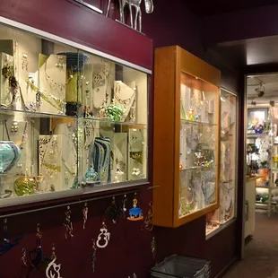 50+ jewelry cases filled with unique pieces.