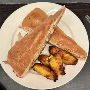 Cuban Sandwich and Plantains