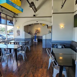 the inside of the restaurant