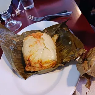 Chicken filled tamales