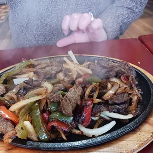 Steak fajitas