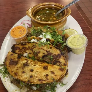 3 Piece Birria Wet Tacos... these were incredible!! Definitely some of the best in the Twin Cities!!!