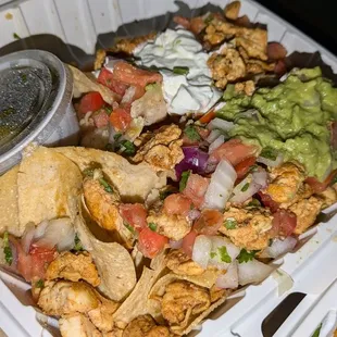Chicken nachos $18