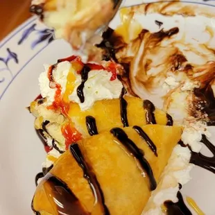 Fried banana dessert