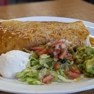 Mega shredded beef burrito