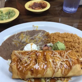 Shredded Beef Chimichanga