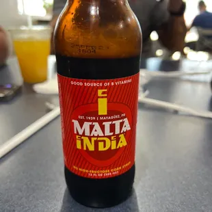 Malta India hecha en mi islita hermosa