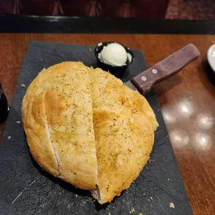 Delicious complementary bread.