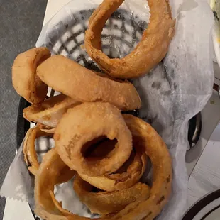 These onion rings were huge! And very good!