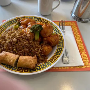 a plate of food