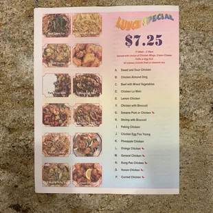 Lunch Specials