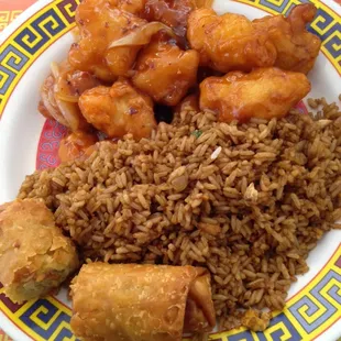 Lunch special Peking Chicken. Yum.