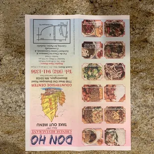 Menu Cover