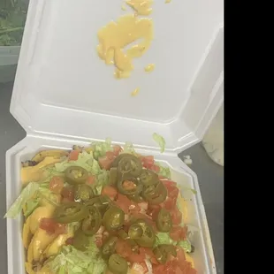 Fully loaded Nachos of carne asada