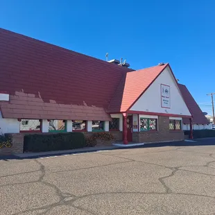 the front of the restaurant