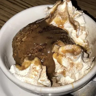 Carmel fried ice cream