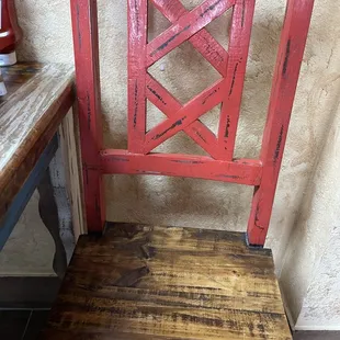 Sturdy wooden chairs