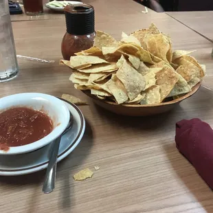 Load of chips and salsa