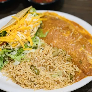 Chile Relleno &amp; Beef Taco Combo