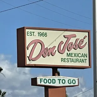 don jose mexican restaurant sign
