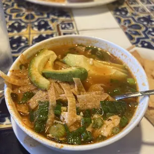 Chicken BOWL Tortilla Soup