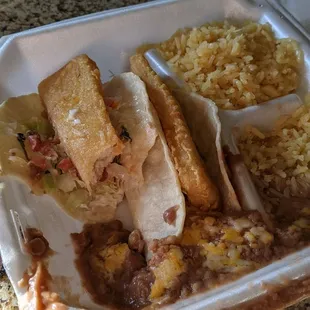 Fish Tacos - awful.  Tastes like frozen fishsticks, no sauce, dry & bland.