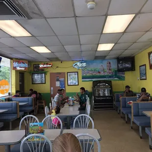the interior of a restaurant