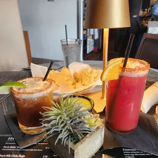 Blood orange and Tamarindo margarita