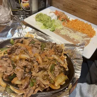 Steak Fajitas for 1