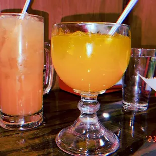 Peach lemonade &amp; Mango Margarita