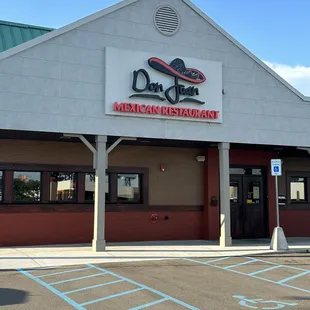 the front of the restaurant