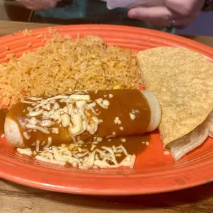 Enchiladas &amp; Taco plate
