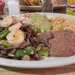 a plate of mexican food