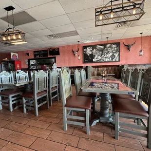 the dining area