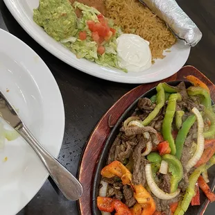 Carne Asada fajitas