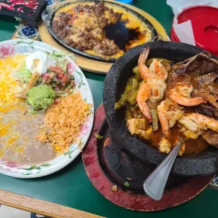 two plates of food