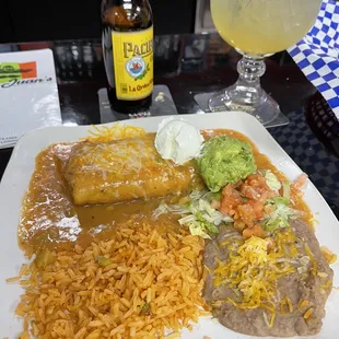 Shredded beef chimichanga